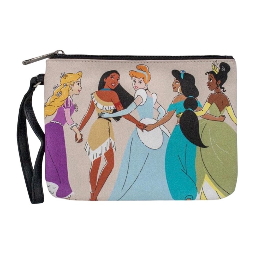 Buckle-Down Disney Princess Wristlet Women Multicolor Excellent Graphic Clutch
